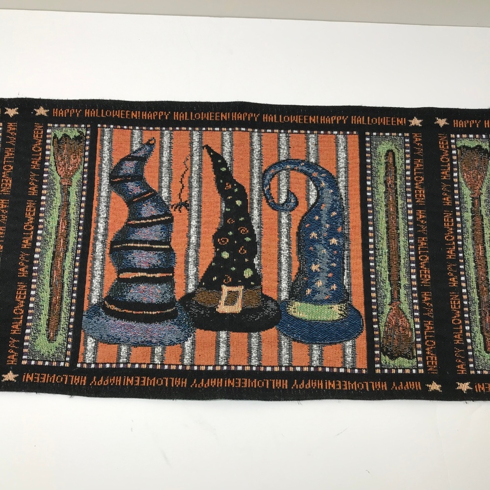Halloween Witches Hats 12 x 69'' Table Runner - Picture 1 of 4